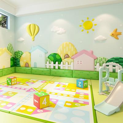 Cina Kids Safety Soft Indoor Soft Wall Protection With 3D Designs for Preschool Interior Decorations in vendita