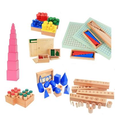 China Children early learning wooden educational sensorial montessori materials toys for kids kindergarten à venda