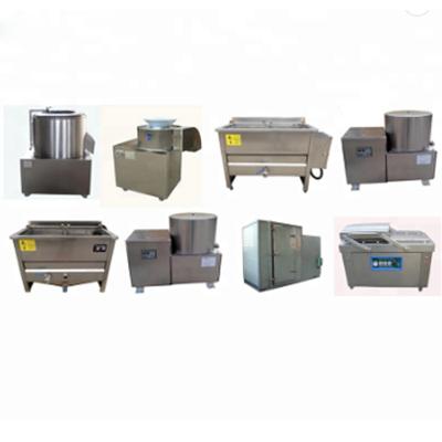 Κίνα Energy Saving Fried Potato Chips Production Line Frozen Potato Chips Processing Plant Semi-automatic French Fries Making Machine προς πώληση