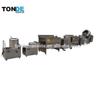 China Semi-automatic Production Line Small Stainless Steel Potato Chips Making Machine Production Line Te koop