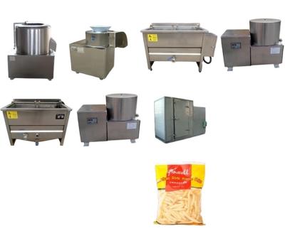 China Low Investment Frozen Potato French Fries Machinery Equipment Factory for sale