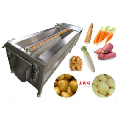 중국 Automatic Sweet Potato High Performance Potato Peeling Machine Cleaning Machine 3000kg/h 판매용