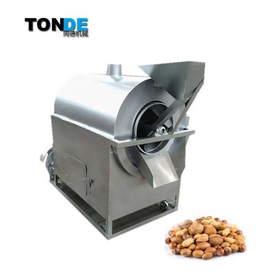 China Snacks Factory Wood Charcoal Gas Type Automatic Nuts Rotisserie Pumpkin Seed Roasting Machine for sale