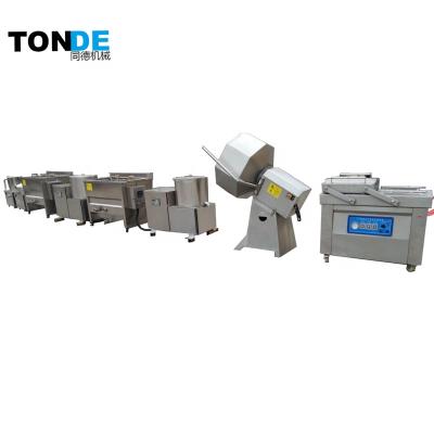 중국 Vegetable Processing Plant Semi-automatic French Fries Processing Plant Frozen Fried Potato Chips Production Line 판매용