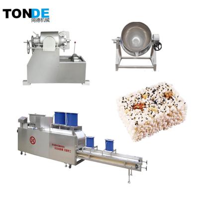 China High Efficiency Factory Supply Puffed Rice Bar Making Line with Different Shapes for sale