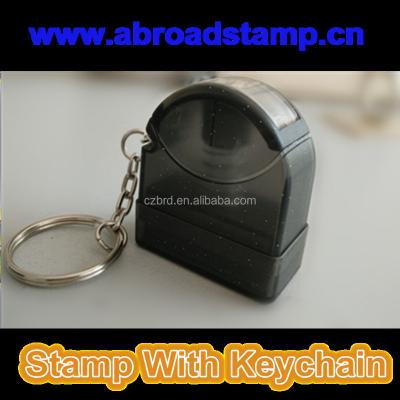 China Key chain toy&children stamp&plastic office cartoon toy stamp set with key chain for sale