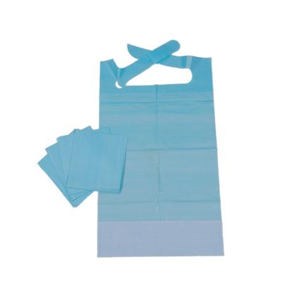 China High Quality Blue Disposable Dental Apron Machine Dental Consumables Paper+Film Patient Aprons for sale