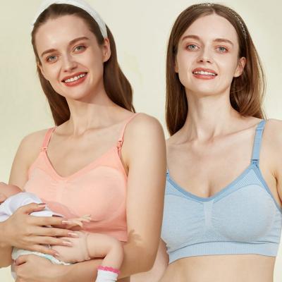 China Dropshipping Antibacterial Seamless Pregnant Nursing Maternity Nursing Bra For Women for sale