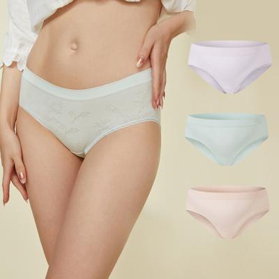 China Direct Selling Antibacterial Super Comfortable Daily Seamless Women's Naked Briefs Elastane Underwear for sale