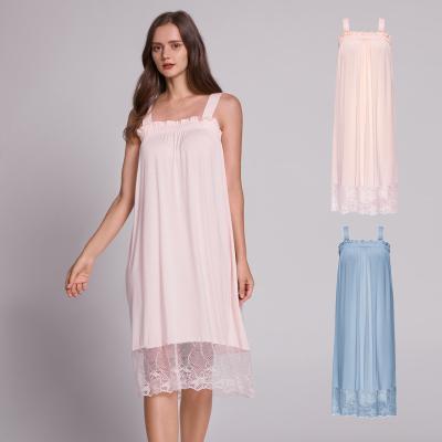 China New Arrival Breathable Modal Women's Nightwear Sleepwear Sleeveless Sleep Dress For Women for sale