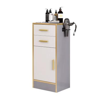 China Modern High  quality Barber shop tool solid wood multifunctional hair salon cabinet  made in China for sale