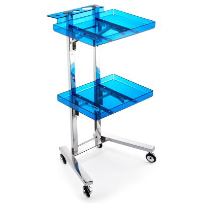 China Modern Professionnel plastic beauty hair salon trolley with doesn't suck hair wheel for sale