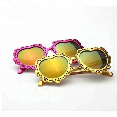 China Free Sample Metal Sunglasses Children Sunglasses 2021 Cute Copper Metal Unisex Sunglasses for sale