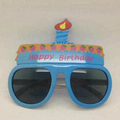 China Fashion Party Sunglasses 2022 New Happy Birthday Style Cheap Colorful Party Sunglasses For Unisex for sale