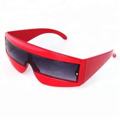 China 2018 Cheap One Piece Poppin Hiphop Plastic Sunglasses Party Sunglasses for sale