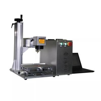 China Air-cooled 20w MAX laser marking machine desktop fiber laser engraving machine for metal for sale