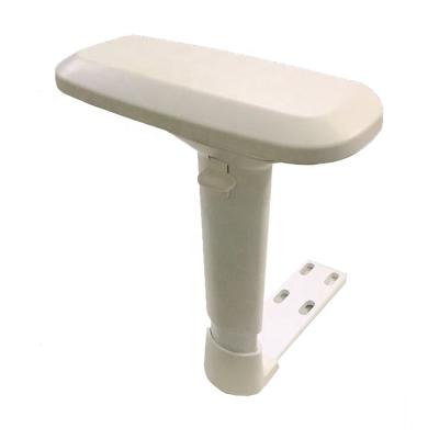 China New Arrival Durable Chair Accessories Office Parts Office Replacement Parts 4D Armrest PU White Adjustable Lifting Arm Pad for sale