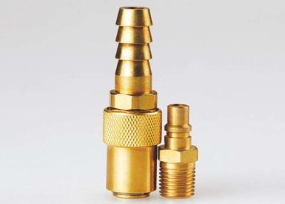 China Acoplamento pneumático da liberação rápida do fluxo alto, Mini Brass Quick Release Coupling à venda