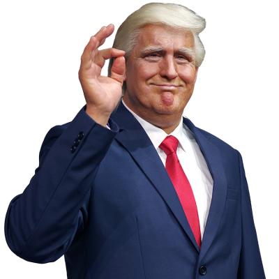 China Resin Donald Trump Realistic Life Size Wax Figure For Statue Museum for sale