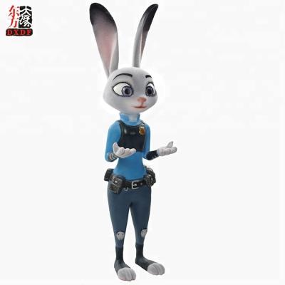 China China Rabbit Judy Life Size Animal Fiberglass Sculpture For Sale for sale