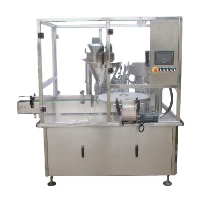 China High Efficiency Nice Quality Automatic Powder Small Bottle Filling Capping and Labeling Machine for sale