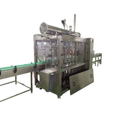 China High Efficiency Nice quality automatic Servo motor 10 liter oil filling machine barrels can oil liquid filling sealing labeling machine for sale