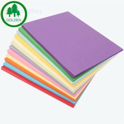 China 100% wood pulp pink color A4 paper color bond paper red green blue yellow color offset paper for sale