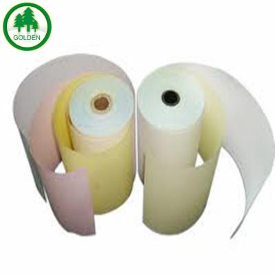 China NCR 3-ply 898*1194 Carbonless Paper Computer State Paper Elephant Rolls for sale