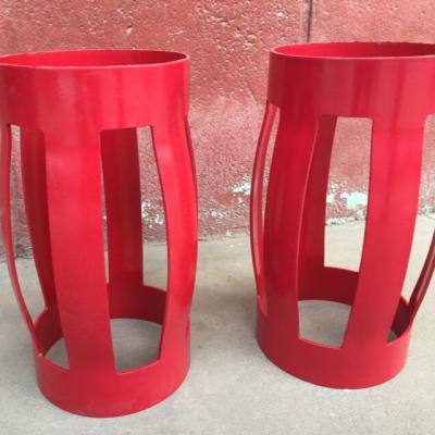 China High Efficiency API Standard Oil Field Cementing Tools Casing Accessories For Bending Oil / Gas Well Drilling Equipment Spring Type Cementing Centralizer for sale