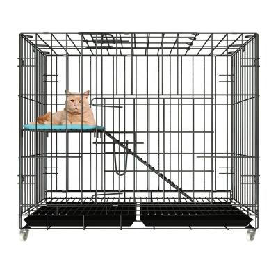 China Multi Size Cheap Custom Viable Prevent Popping Cage Cat Cage Breeding Collapsible Metal Cage for sale