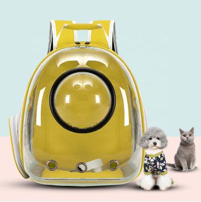 China Viable Small Comfort Capsule Pet Backpack Carrier Bag Transparent Pet Backpack Wholesale for sale