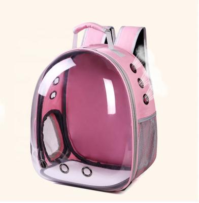 China Design Viable Airy Portable Cat Backpack Transparent Window Cat Carrier Pet Backpack for sale