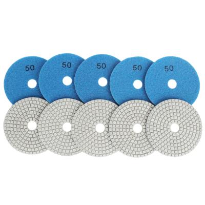 China Circular 3 Step - 5 Step Granite Use Foam Marble Wet Polishing Pads for sale