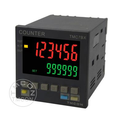 China TMC7BX H7BX TMCON 6 Digit 72*72mm LCD Display Intelligent High Speed ​​Digital Length Counter Meter with Total and Batch Count 72mm*72mm for sale