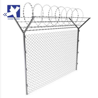 China Easily Assembled Wholesale Price 6ft PVC Chain Link 8ft Galvanized Coated Pipe Fencing Used Chain Link Fence for sale