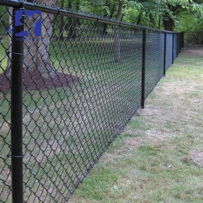 China Easily Assembled 6ft Chain Link Fence Galvanized Cheap Fence Green PVC Coated Chain Link Wire Mesh Fence for sale