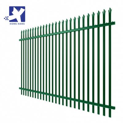 China New Design Easily Compiled 2.75m Gate 17 Pale Galvanized Steel Pool Ornamental Safety Palisade Fence for sale