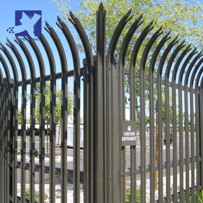 China Easily Assembled Most Useful Galvanized Steel W Pale Triple Points Spear Top Security Palisade Fence for sale