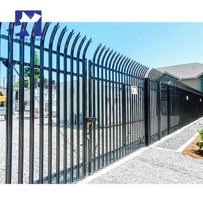 China Easily Assembled Outdoor Garden Used Galvanized Steel D Type Top Security Protection Palisade Resident Fence for sale