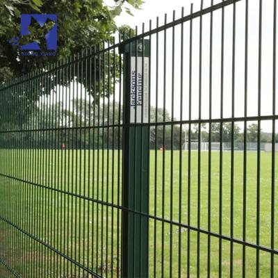 China Modern Design Easily Assembled Black Powder Coated High Security Wire Wall Fence 868 Double Wire Mesh for sale