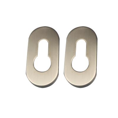 China Modern European profile Satin Stainless steel 304 oval key escutcheon for sale