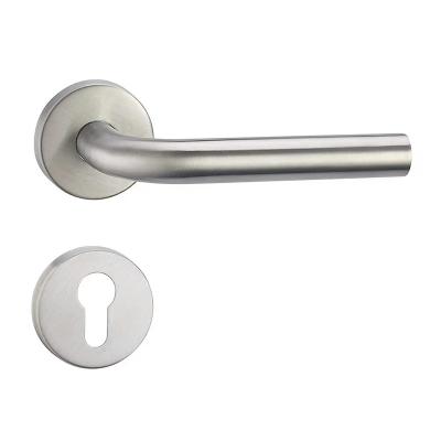 China Modern Fire door/ hotel/ hospital durable spring Stainless steel 304 door lever handle for sale