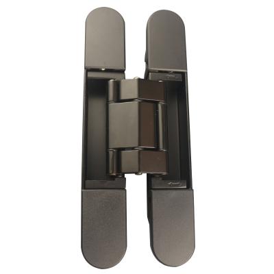 China Modern 80Kg Popular black color three direction adjustable concealed door hinge for sale