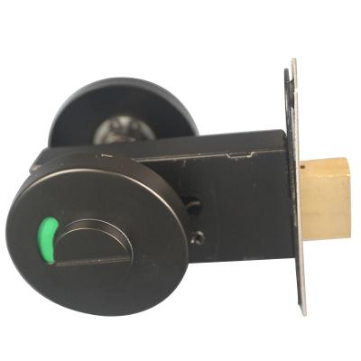 China Bathroom door Popular matt black Anti-rust Stainless steel 304 public toilet door lock for sale