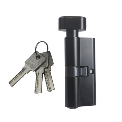 China Zinc& Brass Popular matt black decoration Zinc alloy door lock cylinder for sale