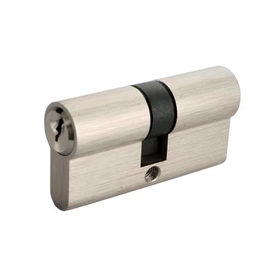 China Brass Full brass Anti-theft mortise European double key door lock cylinder for sale