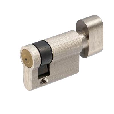 China Brass European standard full brass half door cylinder with tumbturn for sale