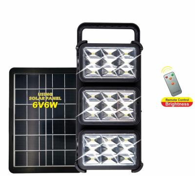 China Household Emergency Lighting Solar Rechargeable Emergency SMD LED Light With USB Charging Movable With Handle With Torch for sale