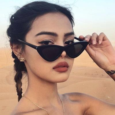 China Cat Eye Retro Small Frame Women Glasses For Outdoor Travel UV400 Best Selling Fashionable Cat Eye Sunglasses for sale