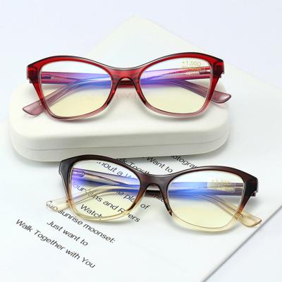 China Fashion Classic TR Frame Women Reading Glass High Quality Design Glass +1 Anti-blue Light +1 Diopter +1.25 +1.5 for sale